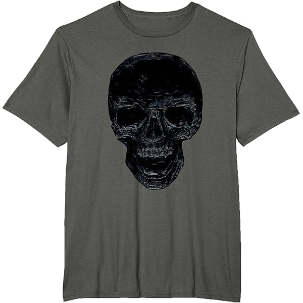 Amazon.com: Skull black T-Shirt : Clothing, Shoes & Jewelry